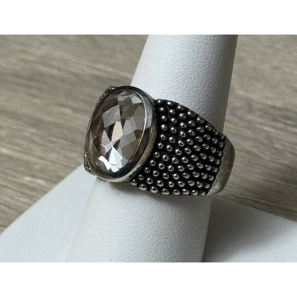 Michael Dawkins Size 9 Sterling Silver Clear Quartz Ring - Picture 7 of 8